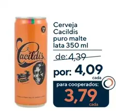 Cerveja Cacildis Malte puro