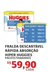 Fralda descartável Huggies M
