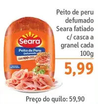 Peito de Peru Seara Defumado