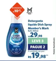 Detergente líquido Member's Mark Dish Spray