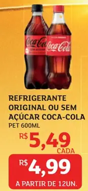 Refrigerante Coca-Cola Sem Açúcar