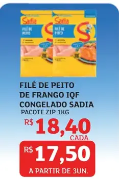 Filé de Peito de Frango Sadia IQF