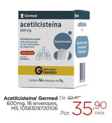 Acetilcisteína Germed Laranja
