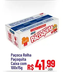 Paçoca Paçoquita Rolha
