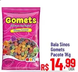 Gomas Sortidas Gomets Gum Drops / Bala Sinos