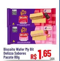 Biscoito Wafer My Bit Delizza
