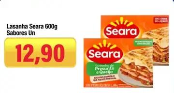 Lasanha Seara Carne e Queijo