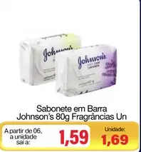 Sabonete em Barra Johnson's