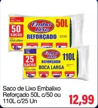 Saco de Lixo Embalixo Reforçado