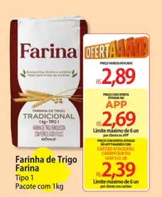 Farinha de Trigo Farina Tipo 1