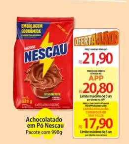 Achocolatado em Pó Nescau