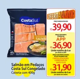 Salmão em Pedaços