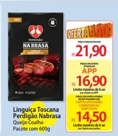 Linguiça Toscana Perdigão Queijo Coalho