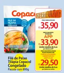 Filé de Peixe Tilápia Copacol Congelado