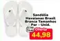 Sandália Havaianas Brasil Branca Tradicional