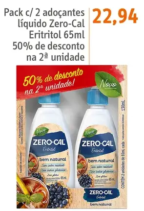 Adoçante Zero-Cal Eritritol
