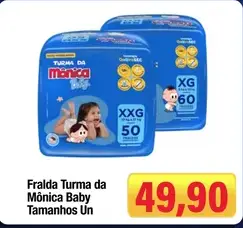 Fralda Turma da Mônica Baby
