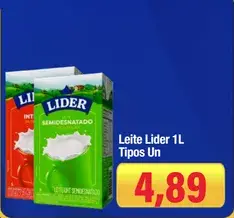 Leite Lider Semidesnatado