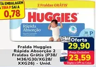 Fralda Huggies Tamanho G