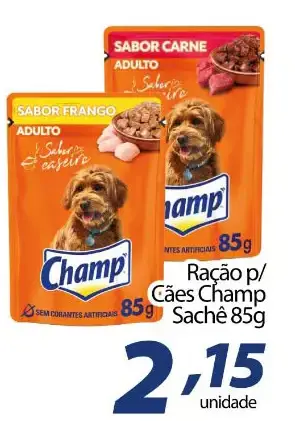 Ração para cães Champ Carne Adulto