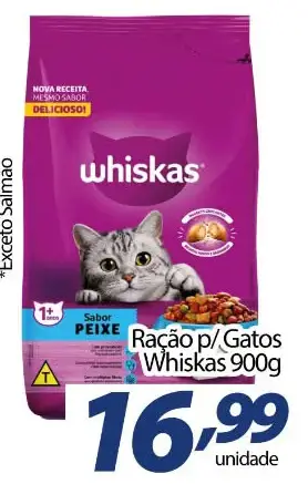 Ração para Gatos Whiskas Sabor Peixe