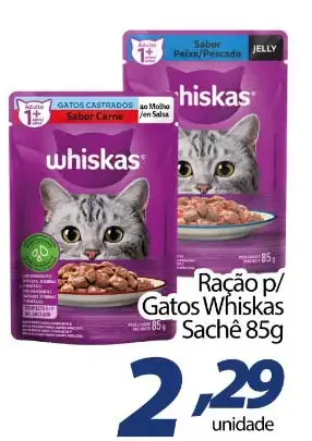 Ração para gatos Whiskas Sabor peixe/pescado