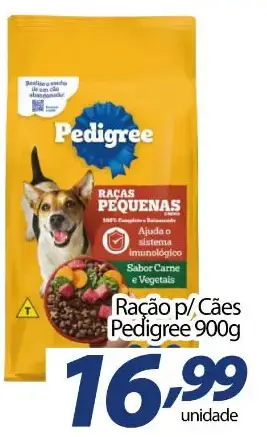 Ração para cães Pedigree Sabor Carne e Vegetais