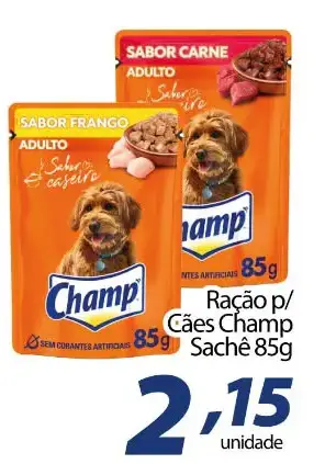 Ração para Cães Champ Carne Adulto
