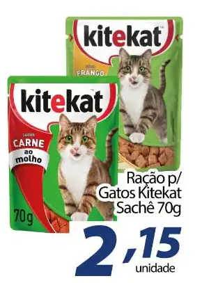 Ração para gatos Kitekat Frango