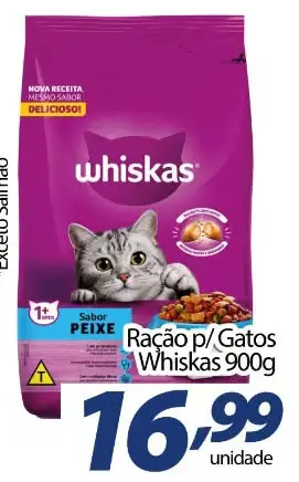 Ração para Gatos Whiskas Peixe