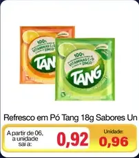 Refresco em Pó Tang