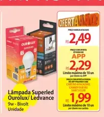 Lâmpada Superled Ledvance 9W Bivolt