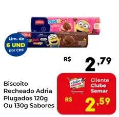 Biscoito Recheado Plugados Adria