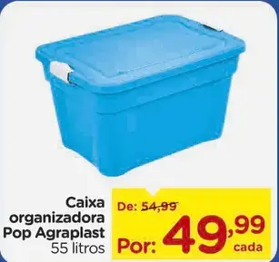 Caixa organizadora Pop Agraplast