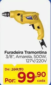 Furadeira Tramontina Amarela