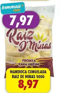 Mandioca Raiz de Minas Pronta para Fritar