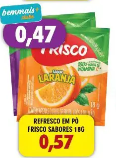 Refresco em pó Frisco