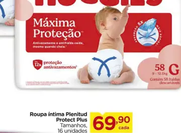 Roupa íntima Plenitud Protect Plus