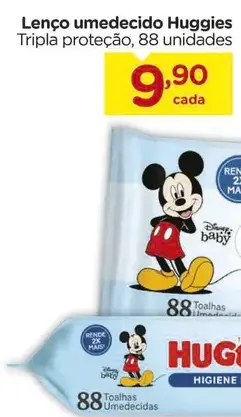 Lenço umedecido Huggies Tripla proteção