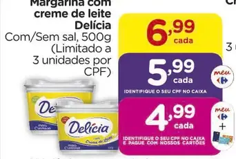 Margarina com creme de leite