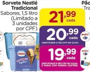Sorvete Nestlé Tradicional