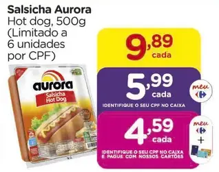Salsicha Aurora Hot dog