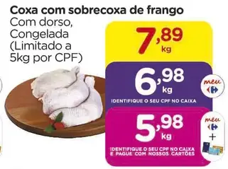 Coxa com Sobrecoxa de Frango Com Dorso