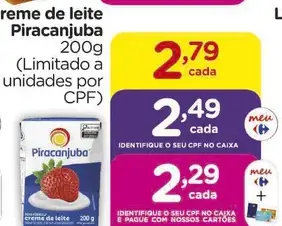 Creme de leite Piracanjuba