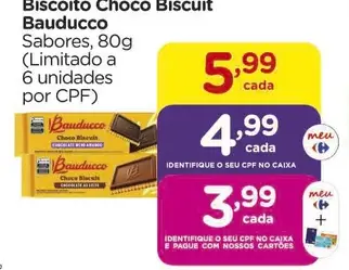 Biscoito Choco Biskuit Bauducco Chocolate ao Leite