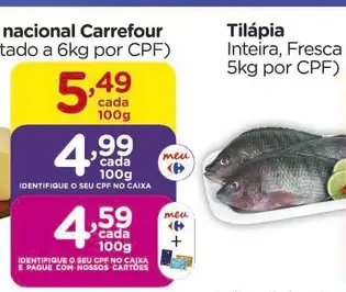 Tilápia Inteira, Fresca
