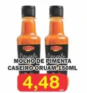 Molho de Pimenta Oruam Caseiro