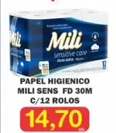 Papel Higiênico Mili Sensitive Care