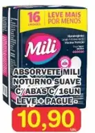 Absorvente Mili Noturno Suave