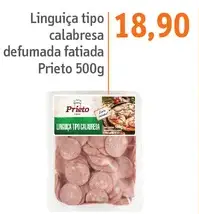 Linguiça Prieto Tipo Calabresa Defumada Fatiada